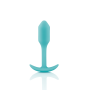 Бесшовная силиконовая анальная пробка с утяжелением B-Vibe - Snug Plug 1 зеленая