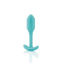 Бесшовная силиконовая анальная пробка с утяжелением B-Vibe - Snug Plug 1 зеленая