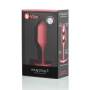 Бесшовная силиконовая анальная пробка с утяжелением B-Vibe - Snug Plug 2 коралловая