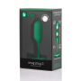 Анальная пробка со смещенным центром тяжести B-Vibe Snug Plug 2, силиконовая, зеленая