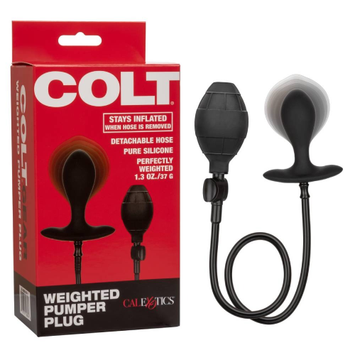 Анальная пробка с накачкой COLT черная California Exotic