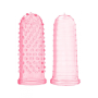 Набор рельефных насадок на палец Sexy finger розовый, 7 х 3 см