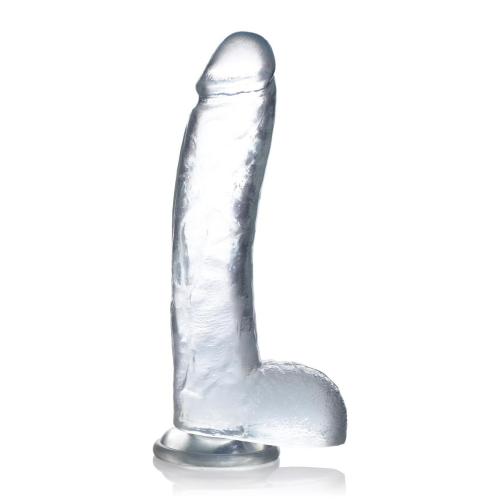 Фалломитатор реалистичный гигантский Jock Curve Toys, прозрачный, 29 х 5.8 см
