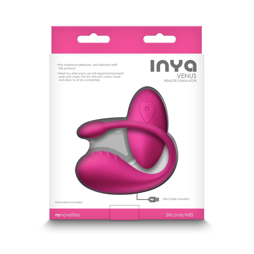Виброяйцо с дистанционным пультом управления NS Novelties Inya Venus, розовый