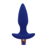 Анальная пробка с вибрацией Toy Joy Sparkle Buttplug с дистанционным управлением, синий