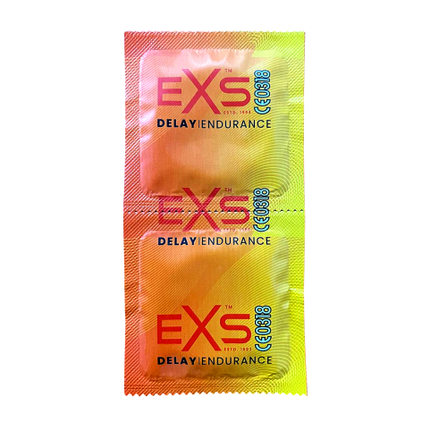 Презервативы анатомической формы Exs Delay с задержкой эякуляции, латексные (цена за 5 шт.)