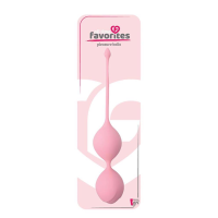 Вагинальные шарики DreamToys ALL TIME FAVORITES 90 гр. со смещенным центром тяжести, розовые