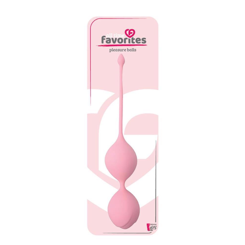 Вагинальные шарики DreamToys ALL TIME FAVORITES 90 гр. со смещенным центром тяжести, розовые