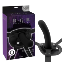Страпон на ремнях из кожзама Chisa R.G.B Raw Recruit Strap-On с фаллоимитатором, M