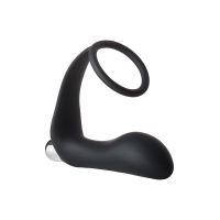 Анальная пробка с эррекционным кольцом FANTASSTIC VIBRATING ANAL PLUG WITH COCKRING BLACK