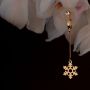 Украшения для клитора и половых губ non-pierced clitoral jewelry dangle with snowflake UPKO