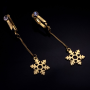 Украшения для клитора и половых губ non-pierced clitoral jewelry dangle with snowflake UPKO