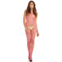 Комбинезон INDUSTRIAL NET SUSPENDER BODYSTOCKING PINK, OS