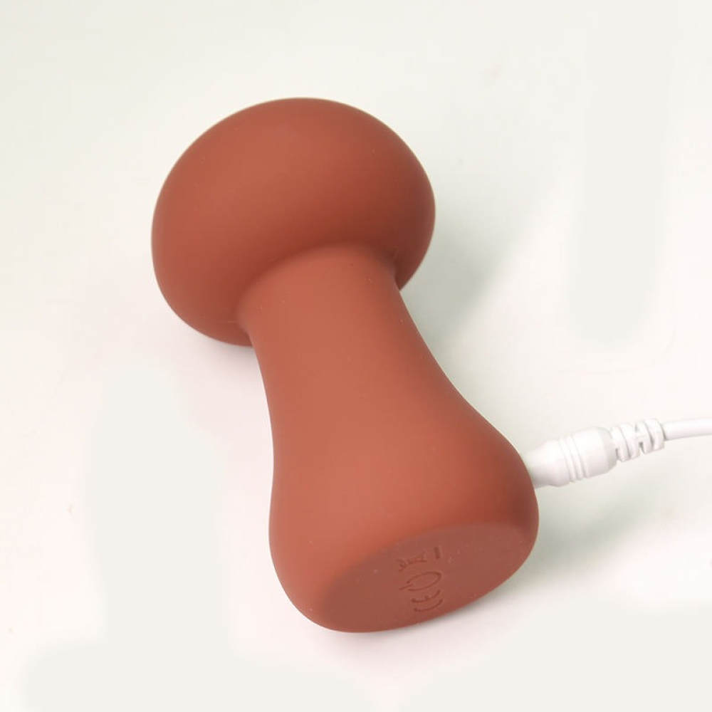 Вибратор для клитора в форме грибочка Sweet Em Velvet Lure Коричневый