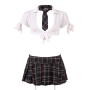 Костюм секси школьницы Cottelli Collection Schoolgirl, S, 4 предмета