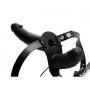 Двойной страпон с вибро Power Pegger Double Strap-On, черный