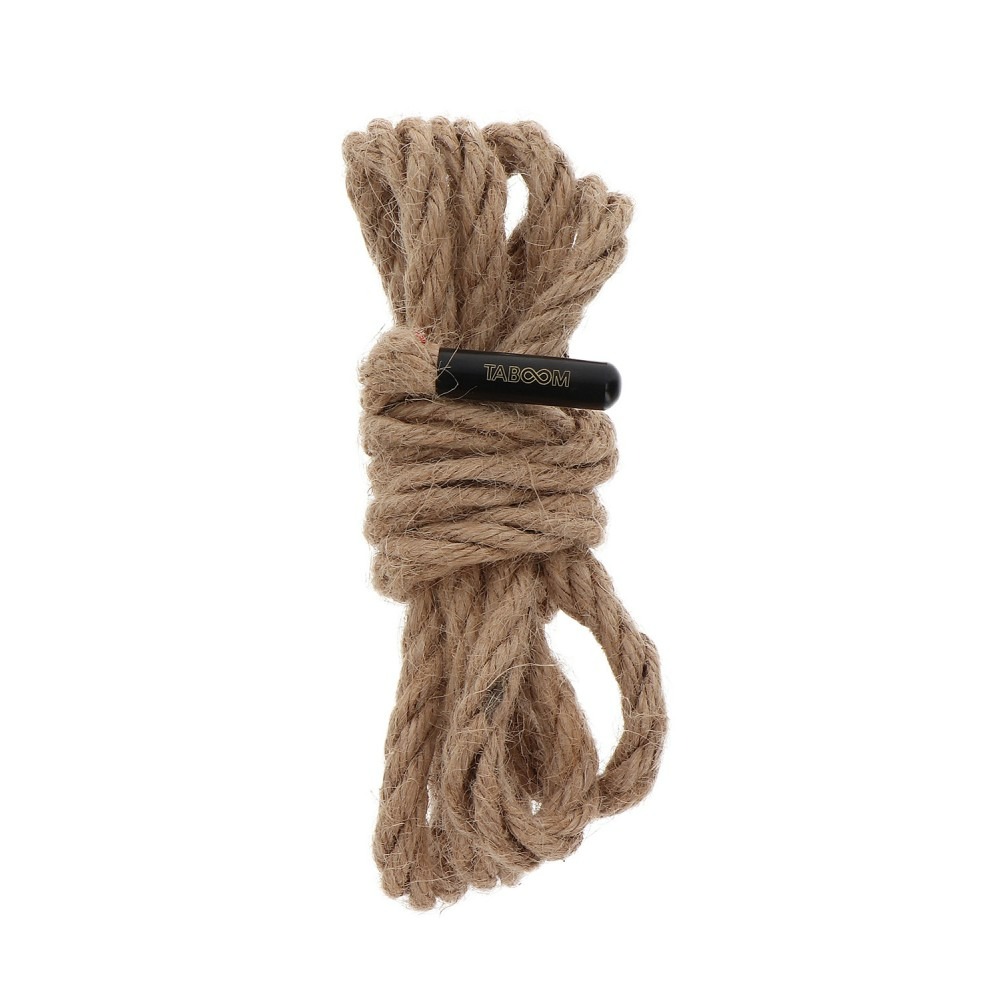 Веревка для связывания конопляная Taboom Вondage Ropes, 1.5 метра, 7 мм