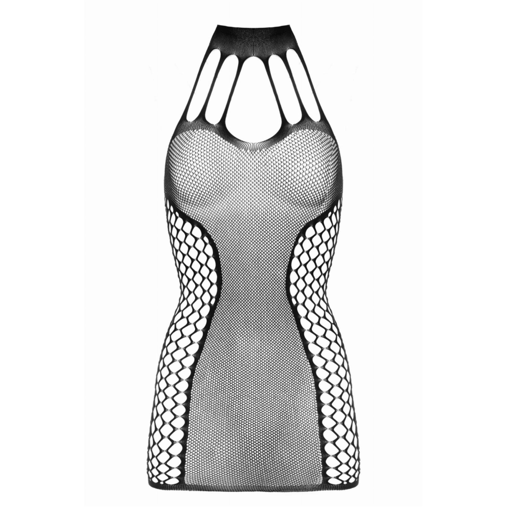 Короткое платье в сеточку Dania Besired, черное, One Size