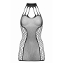 Короткое платье в сеточку Dania Besired, черное, One Size