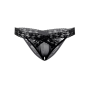 Трусики кружевные с открытым доступом Daring Intimates Alessandra, черный, S/M