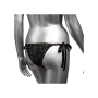 Трусики со стразами на завязках CalExotics Radiance Side-Tie Panties, черные, One size