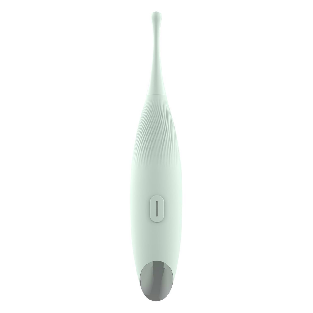 Вибратор для клиторальной стимуляции Dream Toys Glam Pin Point Stimulator, с двумя насадками, мятный