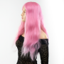 Парик длинный волнистый с челкой Fetish Hair розовый, 60 см