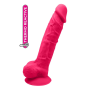 Фаллоимитатор реалистичный Dream Toys Real Love на присоске с яичками, розовый