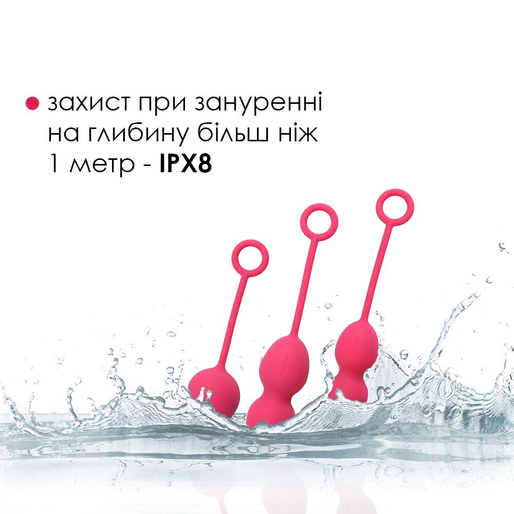Набор вагинальных шариков со смещенным центром тяжести Svakom Nova Plum Red (мятая упаковка!!!)