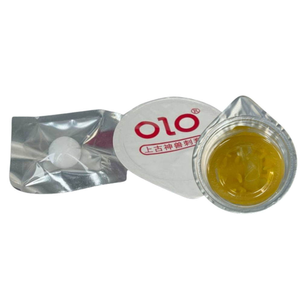 Презервативы с усиками OLO FLYING KOI (в комплекте 1 презерватив + 1 шарик)