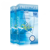 Презервативы ультратонкие Freestyles Ultra Light латексные, 0.04 мм (цена за упаковку, 12 шт.)