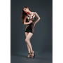 Платье-мини с вырезами Moonlight Lingerie Model 19 из сетки, черное