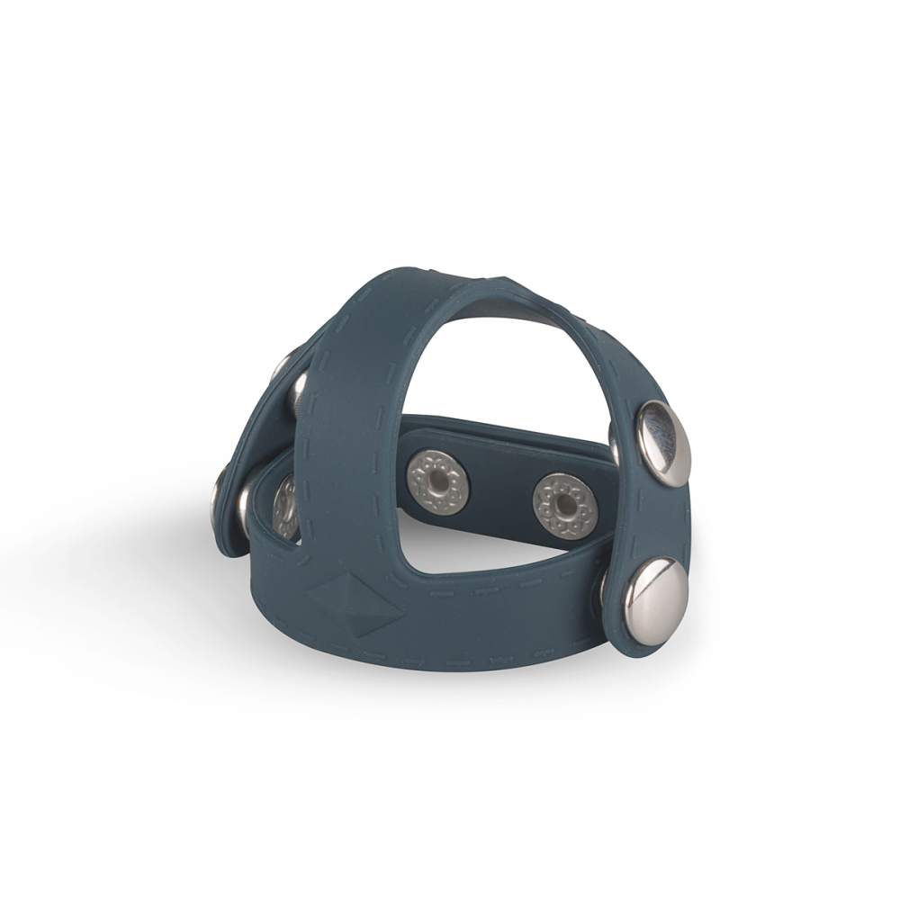 Эрекционное кольцо Boners T-shape Ball Splitter, серое