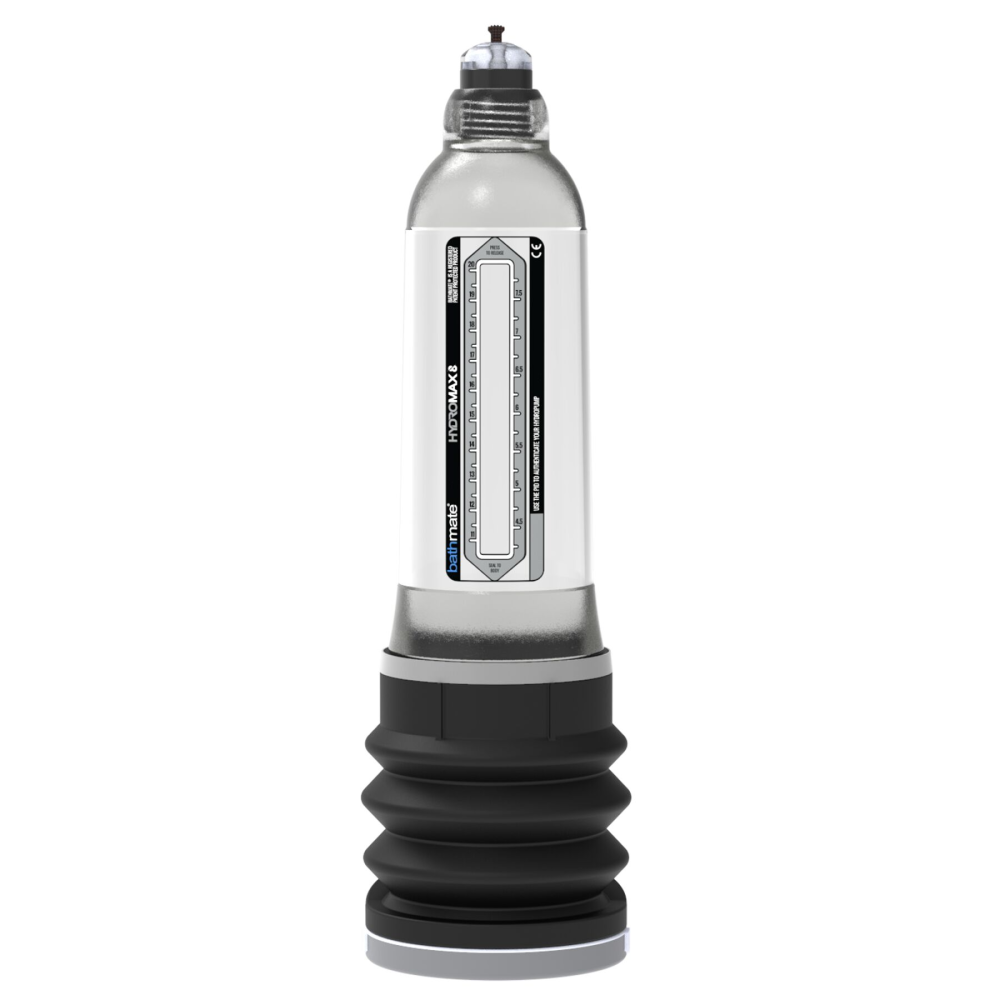 Гидропомпа Bathmate Hydromax 8 Clear, для члена длиной от 15 до 20 см, диаметр до 5,5 см