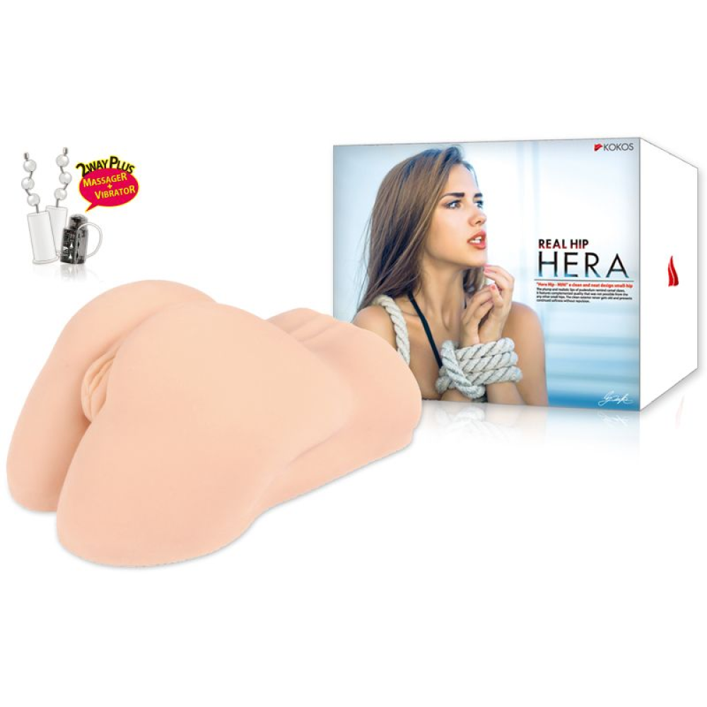 Мастурбатор Kokos Hera Hip Real Deluxe с вибрацией