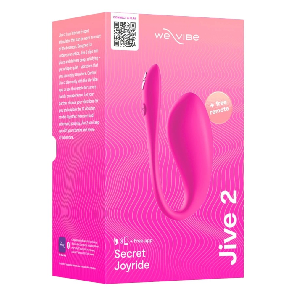 Виброяйцо с функцией управления телефоном Jive 2 by We-Vibe Electric Pink