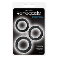 Набор эрекционных колец для пениса NS Novelties Renegade черный