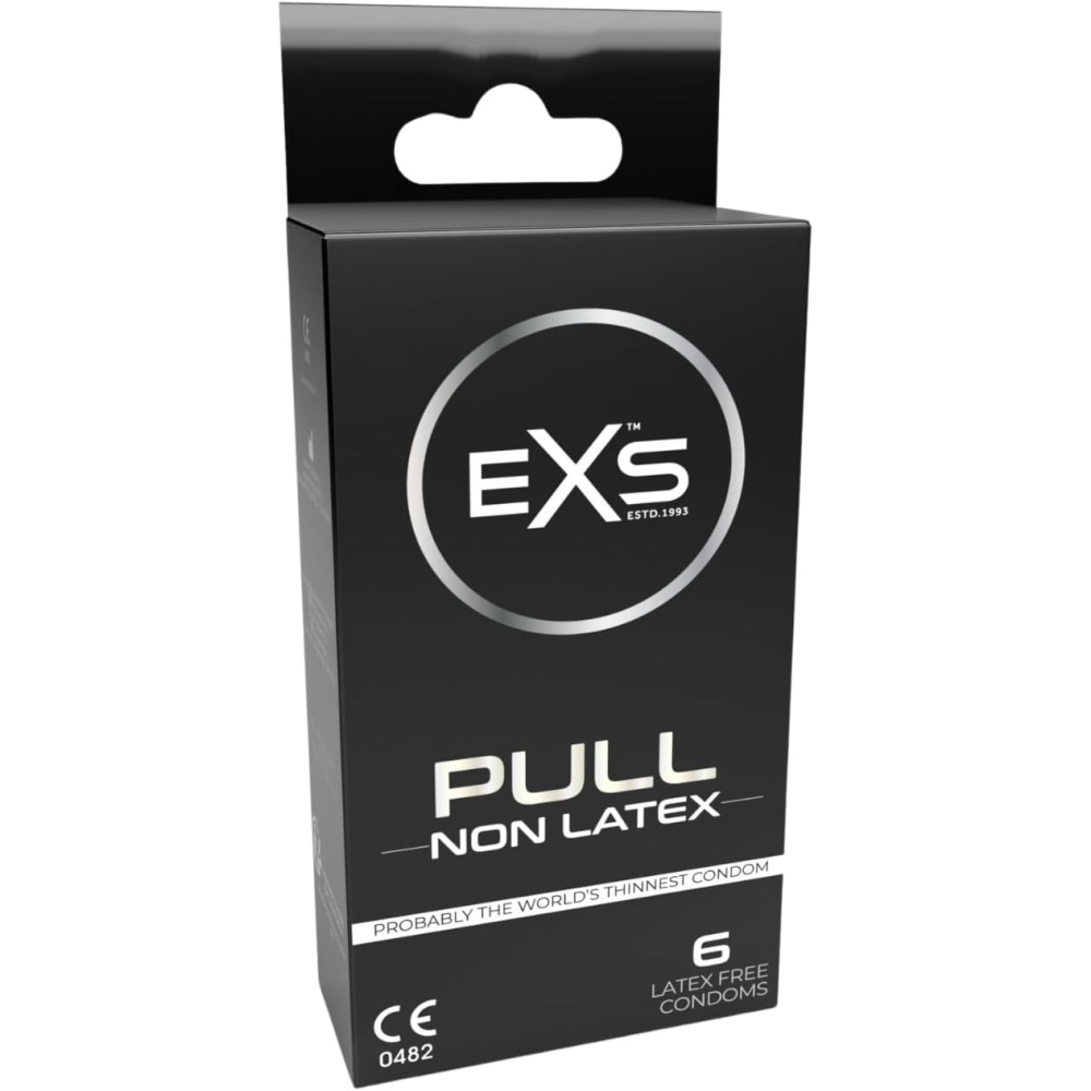 Презервативы с ремешками для плотного прилегания EXS PULL безлатексные (цена за 10 шт.)