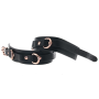 Поножи на лодыжки NS Novelties Bondage Couture черные с золотистой фурнитурой