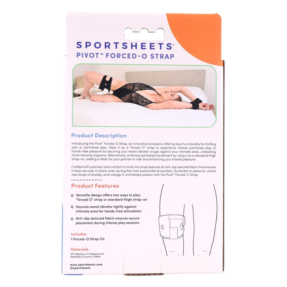 Фиксатор на ногу для игрушек Sportsheets Pivot Forced O Strap черный
