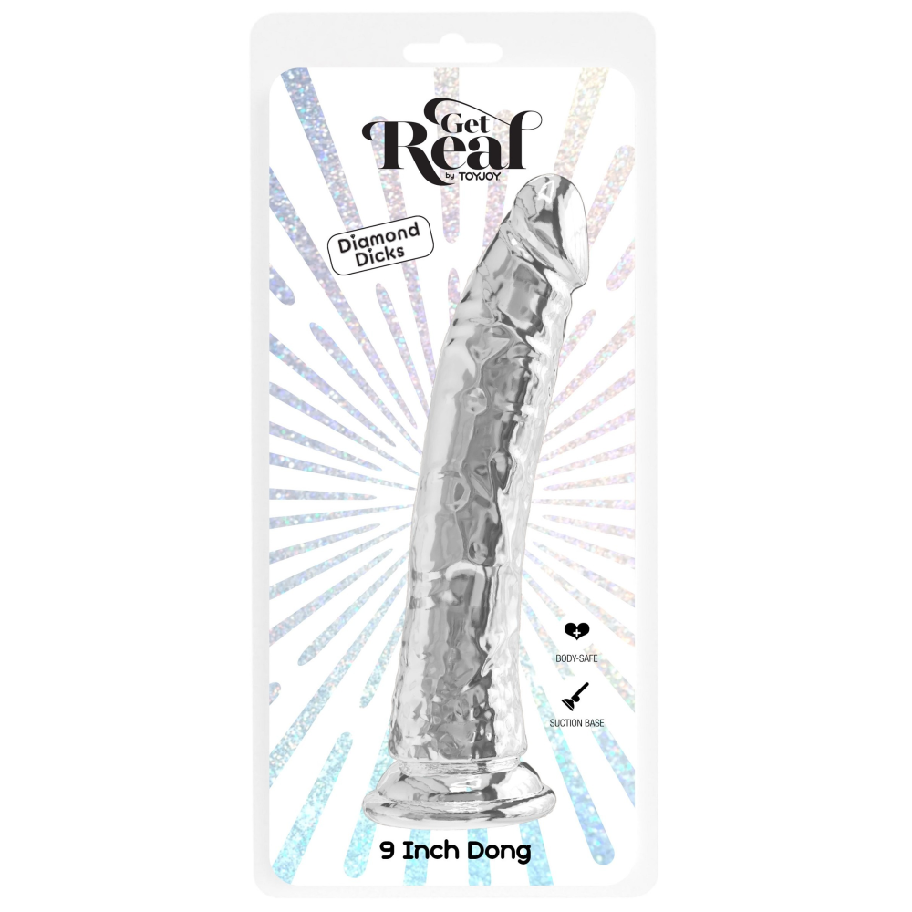 Фаллоимитатор реалистик прозрачный ToyJoy Get Real на присоске