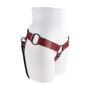 Трусики для страпона Sportsheets Saffron Monte Strap On из искусственной кожи, красные