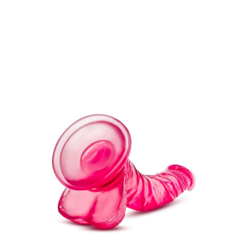Фаллоимитатор реалистичный с мошонкой Blush b Yours на присоске, розовый