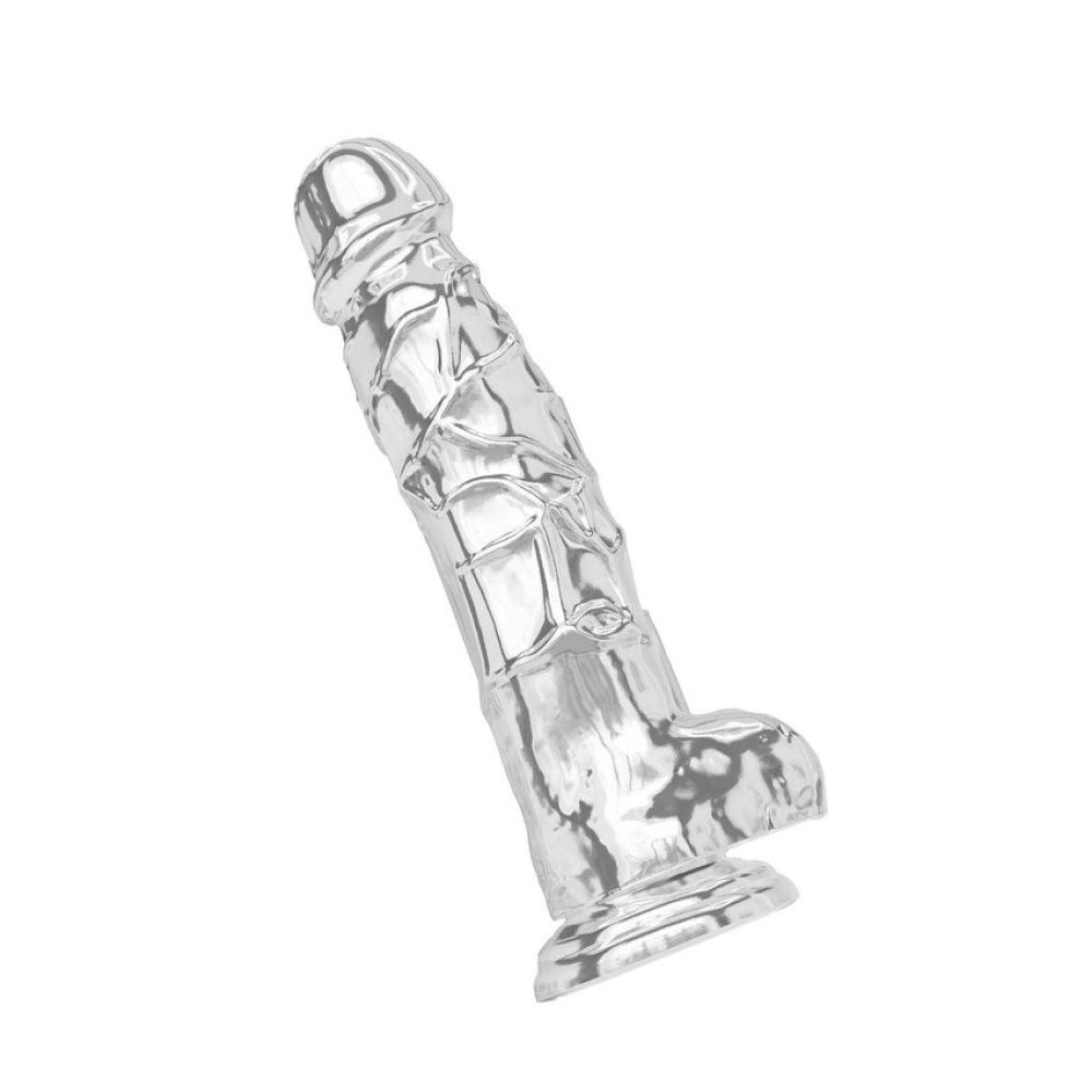 Фаллоимитатор реалистичный Toy Joy Get Real Clear на присоске, прозрачный
