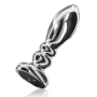 Вибратор анальный Toy Joy Buttocks The Slider серебристый, L