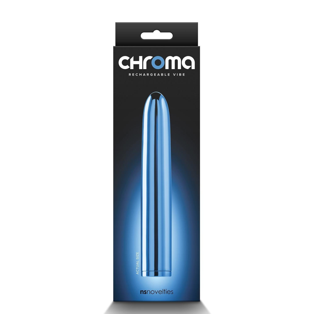 Вибратор классический NS Novelties Chroma голубой