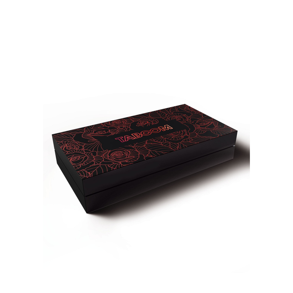 Поножи на щиколотку черные Taboom Wild Roses Ankle Cuffs с декоративными красными розами
