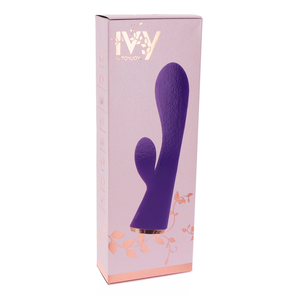 Вибратор с клиторальным отростком Toy Joy IVY фиолетовый