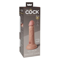 Элитный реалистичный фаллоимитатор Pipedream King Cock Elite на присоске, бежевый