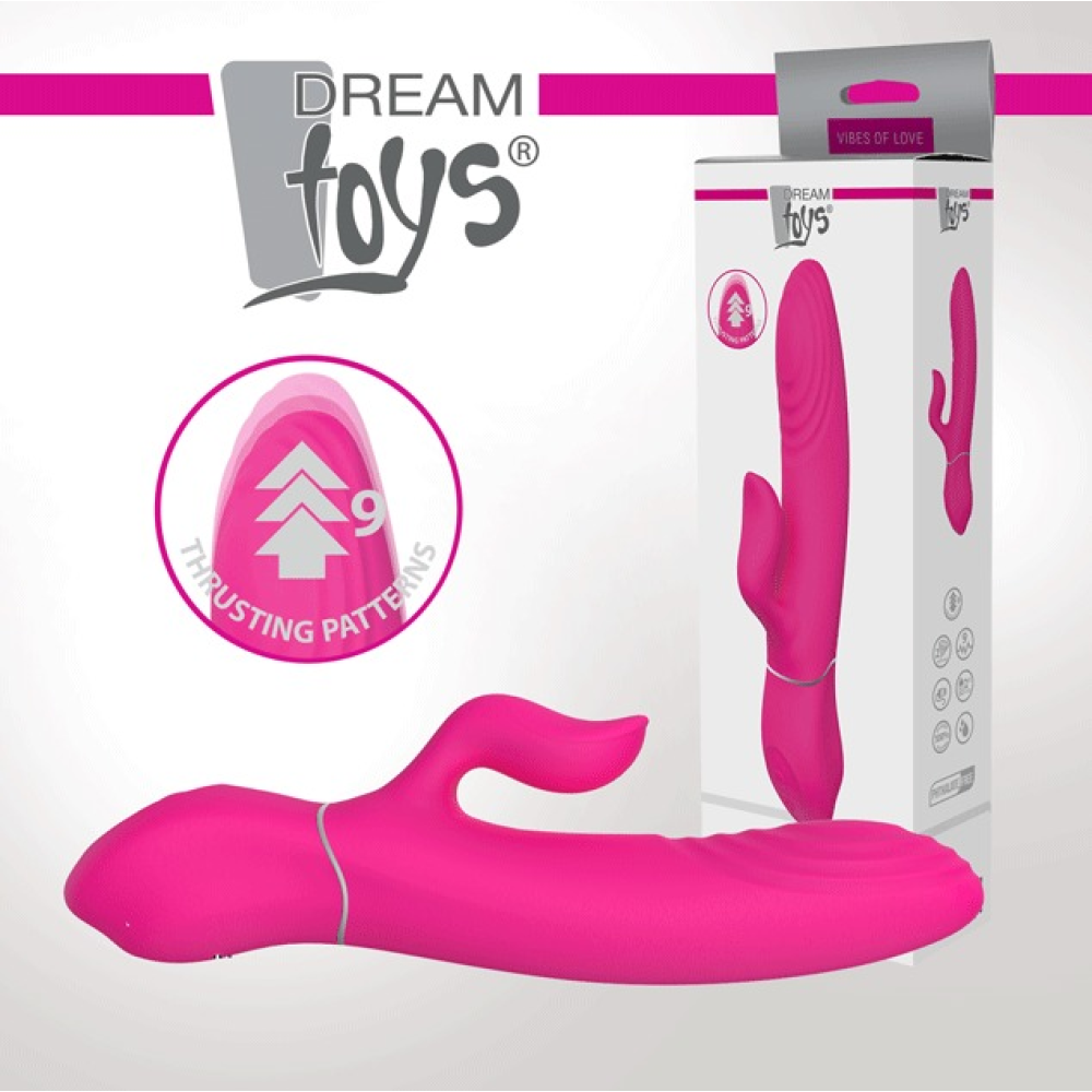 Вибратор-кролик Dreamtoys Essentials Duo Thruster для клитора, розовый